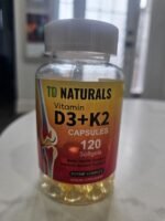 TD Naturals Vitamin D3 + K2  Capsules - Image 2